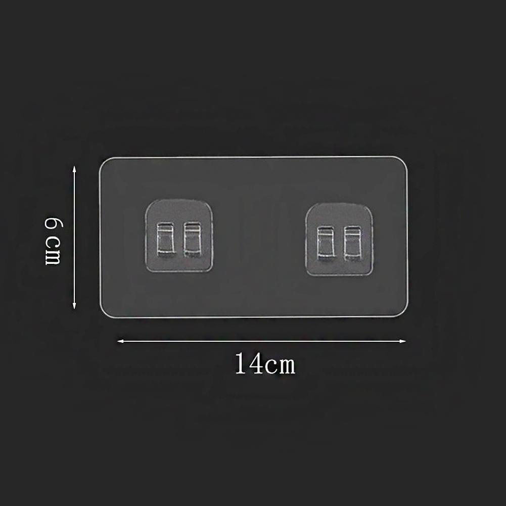 Настенные многофункциональные крючки Прозрачный самоклеящийся крючок Без перфорации Кухонная полка для хранения в ванной комнате Держатель Крючок на наклейках без следов