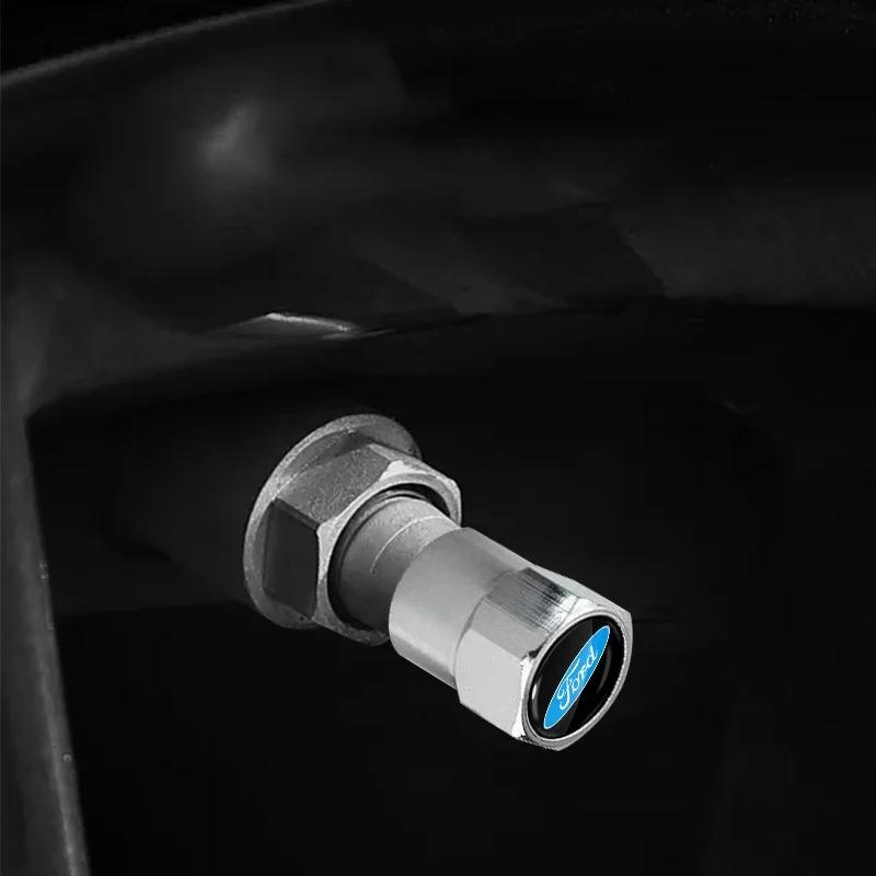 4pcs Metal Car Styling Wheel Tire Valve Air Stem Cap Covers For Ford Ranger Focus Kuga Mustang S-MAX Transit Mondeo Fusion Fiest djzh66