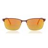 Full Rim Rectangle Red RoSe Gold Smartbuy Collection MagnuS S Srr 899f faShion uniSex SunglaSSeS