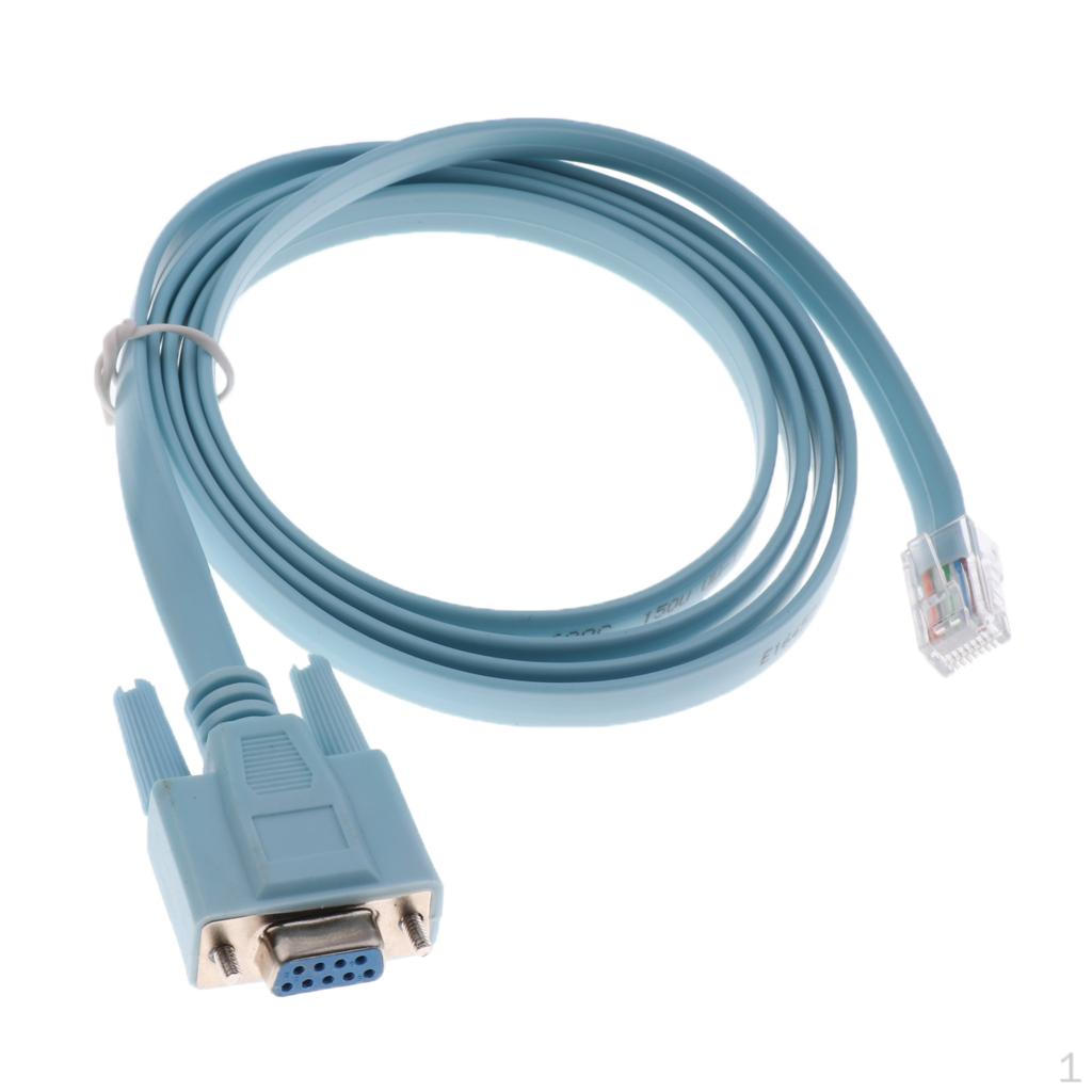 Lan to Rs232 Console Cables Serial Port Management Adapter Compatible with Cisco Router Switch