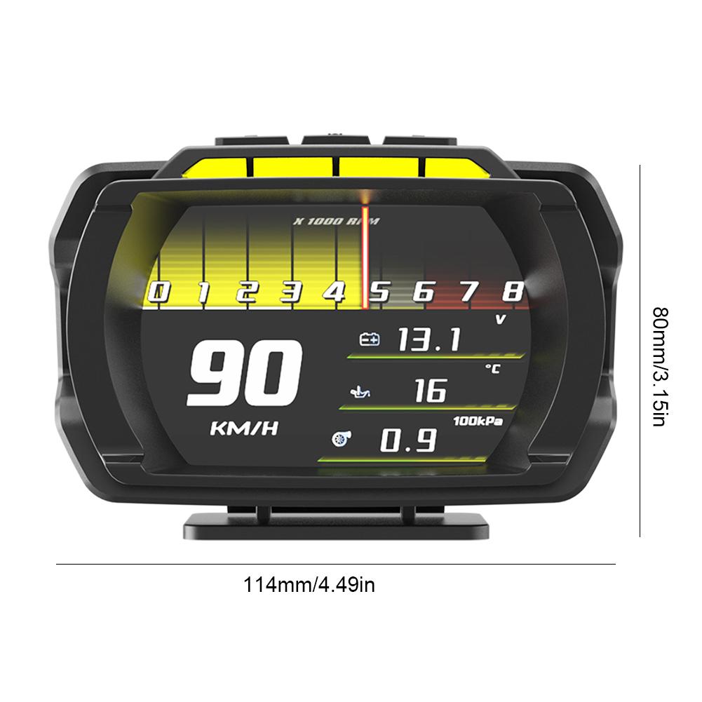 Автомобильный проекционный дисплей Расход топлива Цифровой спидометр Сигнализация превышения скорости On-BDII Интеллектуальный цифровой спидометр Датчик температуры масла