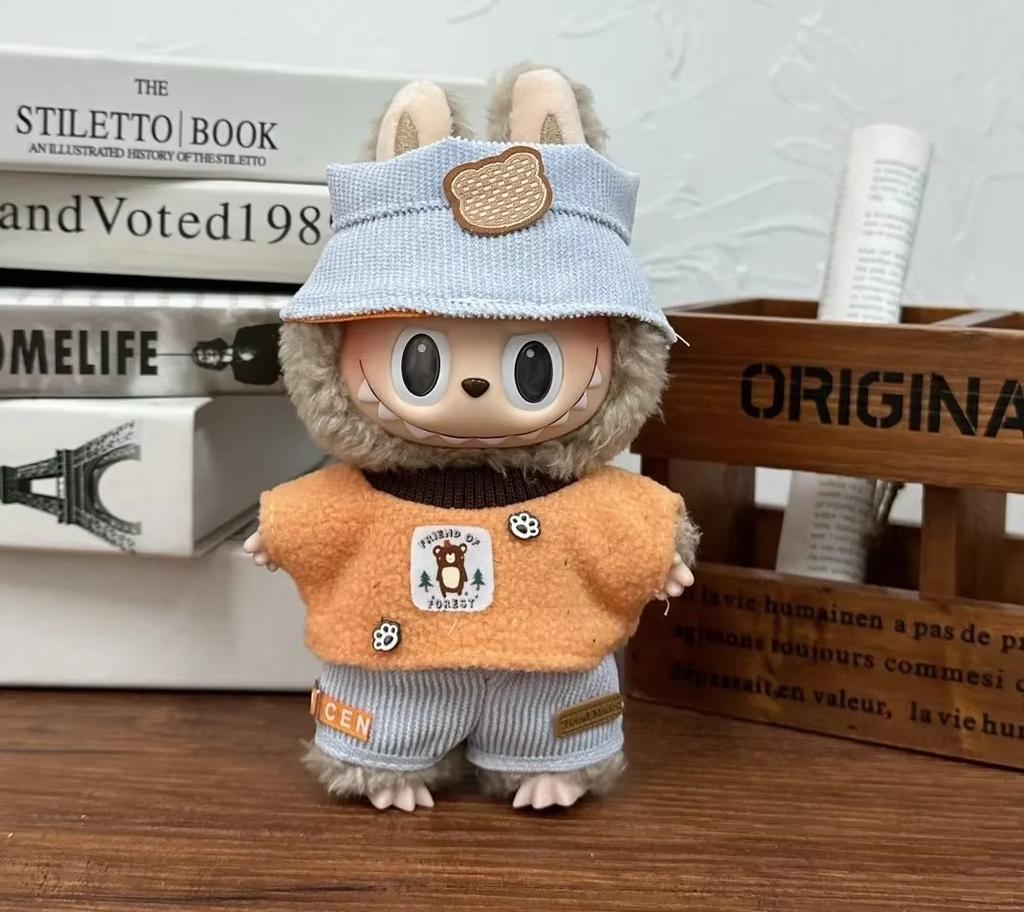 17см Мягкая игрушка Лабубу Одежда Несколько стилей Набор одежды Наряд Лабубу Аксессуары Модная игра Одежда Лабубу