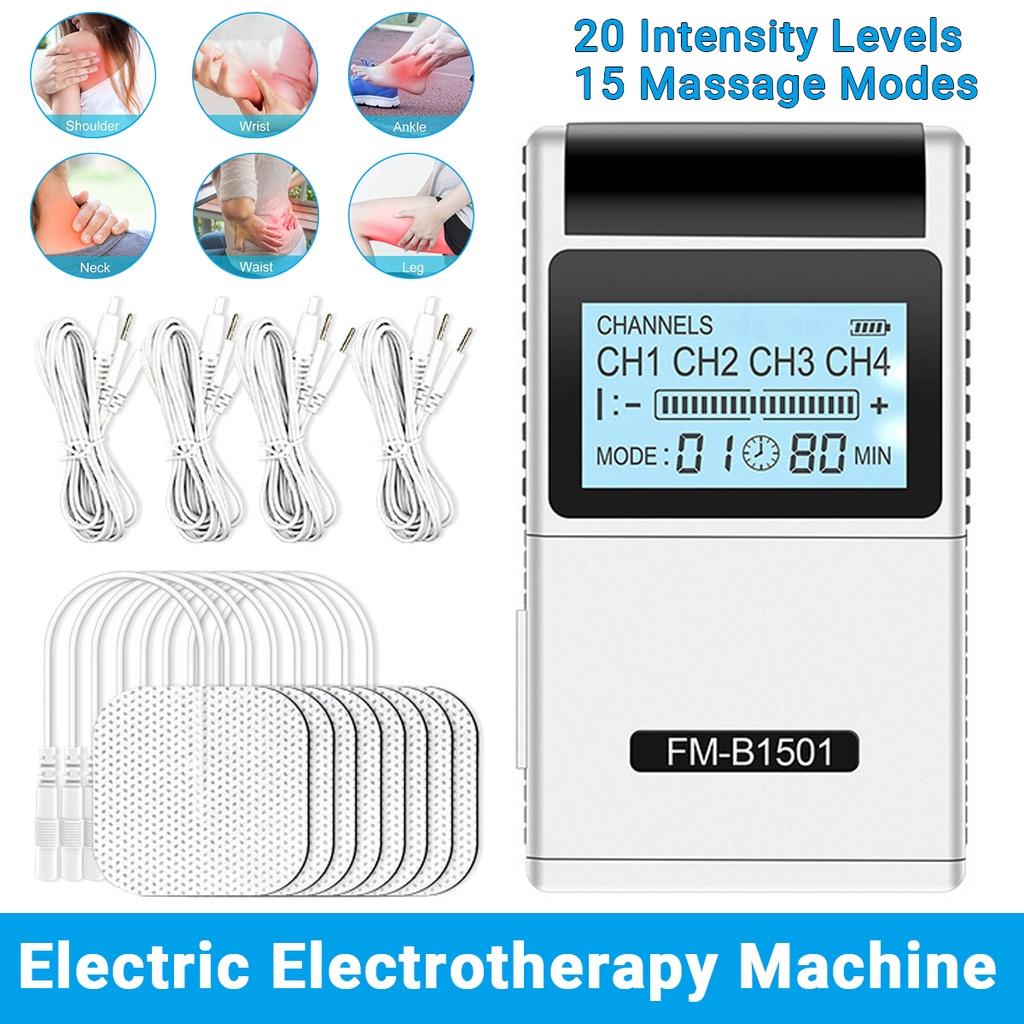 20 скоростей Электрический TENS-аппарат Портативный импульсный массажер Цифровая терапия Полный массажер Обезболивание Акупунктура