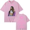 Singer Tini Stoessel Double Sided Print Tshirts Unisex Women Harajuku Fashion Aesthetic T Shirt Casual Cozy ONeck Tees Streetwear