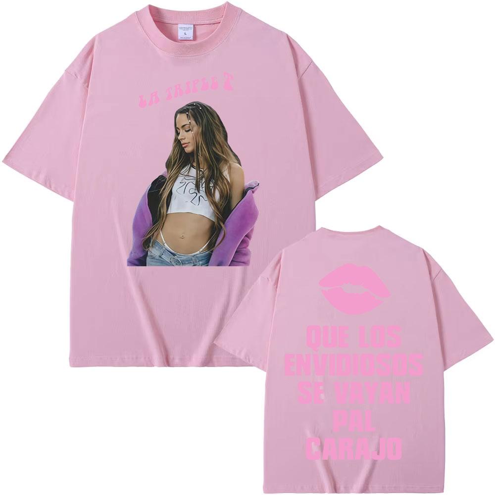 Singer Tini Stoessel Double Sided Print Tshirts Unisex Women Harajuku Fashion Aesthetic T Shirt Casual Cozy ONeck Tees Streetwear