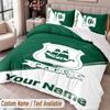 Plymouth Argyle FC Printed Bedding Set Custom Name Text 1 Duvet Cover 2 Pillowcases For Bedroom