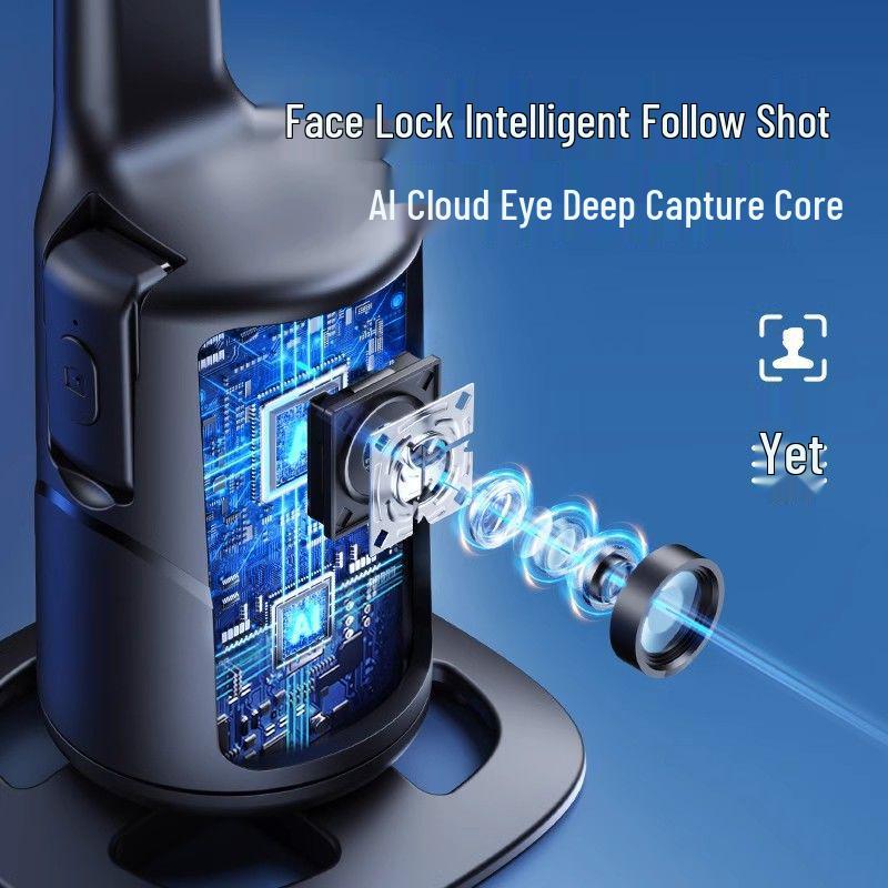 360° Rotating Selfie Stick & Face Tracking Gimbal for Live Streaming