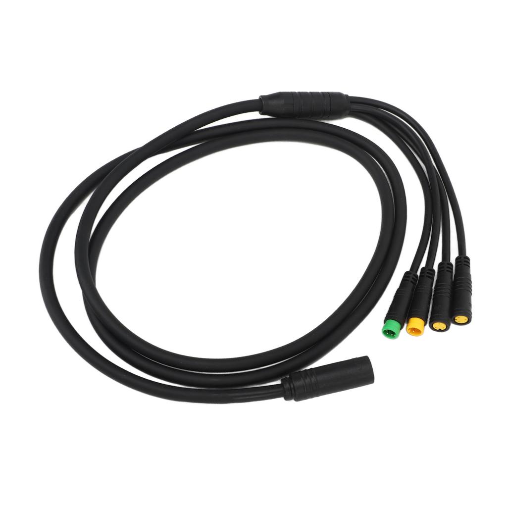 Кабель-переходник для велосипедного мотора, водонепроницаемый, 1 для 4, удлинитель для среднего привода для BAFANG BBS01