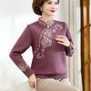 Autumn Winter Women's Plus Size Sweater Mink Fleece Sweater Loose Embroidered Pullover Fleece Thickened Flocked Knit Tops