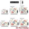 Set Of 2 Flat Printing Curtains Without Rod Floral Elegance Design Holiday Valentine Is Day Printed Yarn Curtain Made Polyester