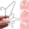 10Pcs 1/6 Doll Metal Mini Hangers Multi-colors Dolls Dress Clothes Hangers Miniature Dollhouse Furniture Decorations