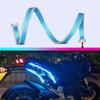 2pcs Motorcycle LED Turn Signal Lights Waterproof 60cm LED Strip Colorful Decoration Car Daytime Running Lights 12V