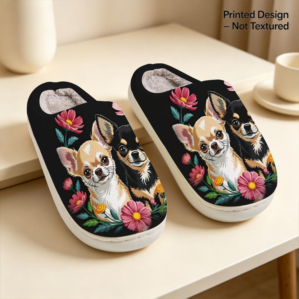 Повседневная хлопковая обувь - Милые мультяшные домашние тапочки для мужчин и женщин