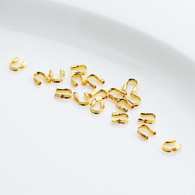 Защитная застежка-клипса U-образной формы из позолоченного 14K золотом, сохраняющая цвет, для браслета и ожерелья DIY