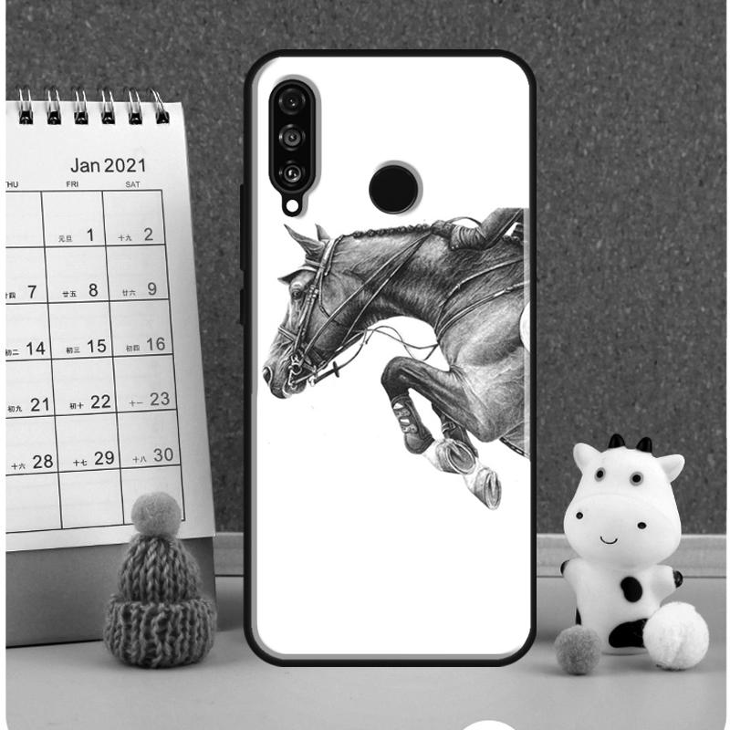 Эскиз лошади для чехла Huawei Nova Y72 Y70 Y91 Y90 Y60 Y61 Y73 3i 7i 8i 11i 12i 9 10 SE P20 P30 P40 Lite