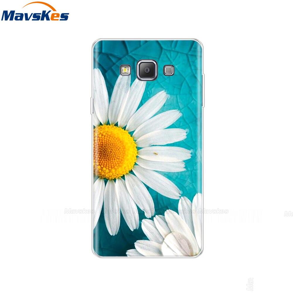 Силиконовый чехол для телефона Samsung Galaxy A3 2015 Цветок Кошка A300 Мягкая ТПУ задняя крышка для Samsung A3 2015 A300H A3000 SM-A300F pop