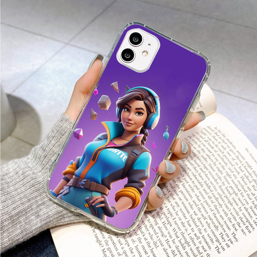 Чехол для Samsung A04 A14 A23 A34 A54 M23 M33 M52 M53 Realme 10 9 C30S C35 C55 VIVO Y02S Y21 Y51 X80 Pro Прозрачный чехол FI3 Fortnite Funny