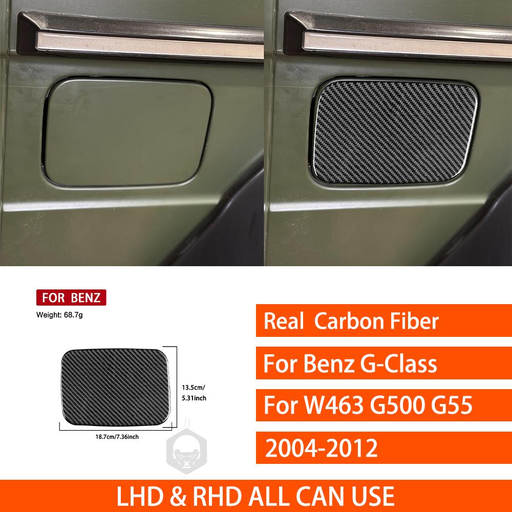 For Benz G-Class W463 G500 G55 2004-2012 Real Carbon Fiber Sticker Navigation shift lift panel Car ide decorative Accessories