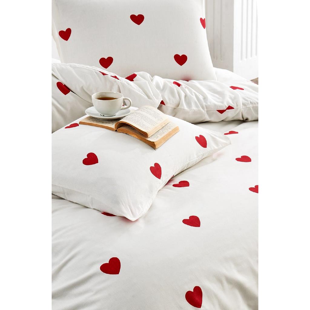 Tiles Single Patterned Duvet Cover Set, Elastic Sheet And 1 Pillowcase