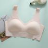 Бесшовное нижнее белье женское сексуальное красивое бюстгальтер сзади, тонкий бюстгальтер без стали, собранный верх с поддержкой, антипровисающий топ из ледяного шелка для женщин