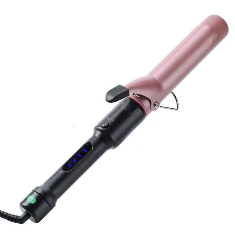 25 мм щипцы для завивки волос 1 дюйм профессиональные щипцы для завивки волос турмалиновое покрытие цилиндрический щипцы для завивки волос, ЖК-дисплей с 9 настройками нагрева