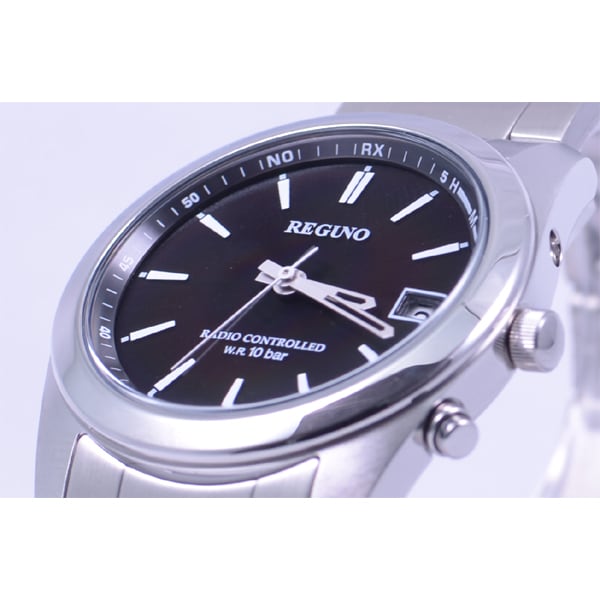 Citizen Мужской RS25-0483H ( Часы REGUNO Solar-Tech радиоуправляемые мужские) Круглые часы, серебро