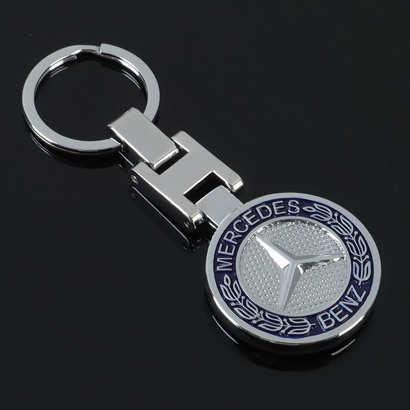 XUV2  1PCS High Quality Metal Car Logo Keychain For Mercedes Benz AMG W205 C300 W203 W206 W169 W176 LKYSH-BECHI Interior Mouldings