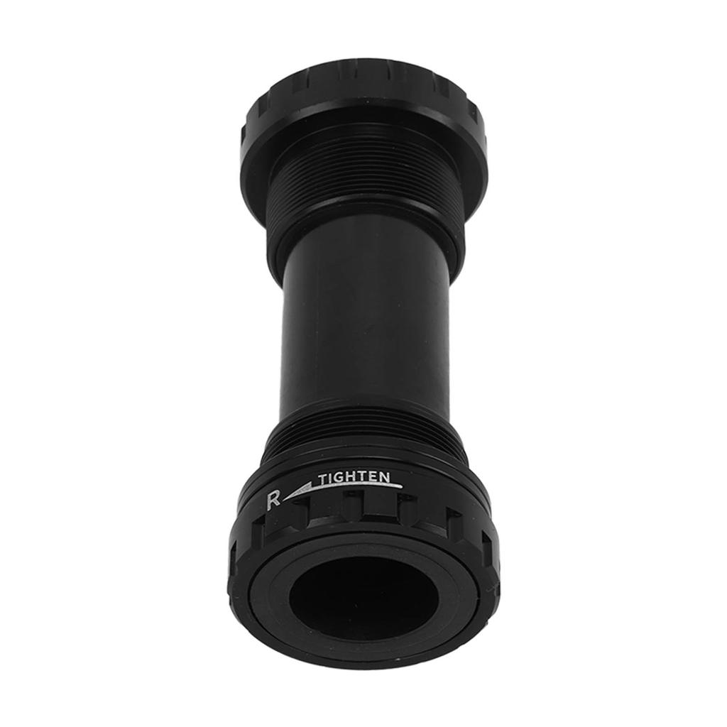 Bike Bottom Bracket Threaded Screw In Type Aluminium Alloy Bottom Bracket for Mountain Bike Black