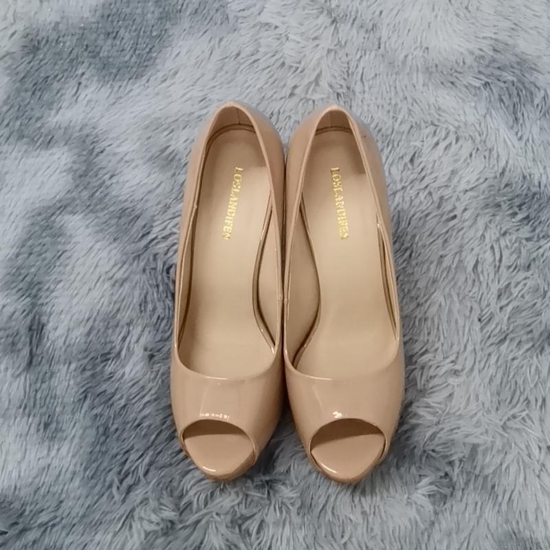 Women Platform High Heels Pumps Fashion Sexy Open Toe 12cm Patent Leather Stilettos Gladiator Party Wedding Jazz Dance Shoes