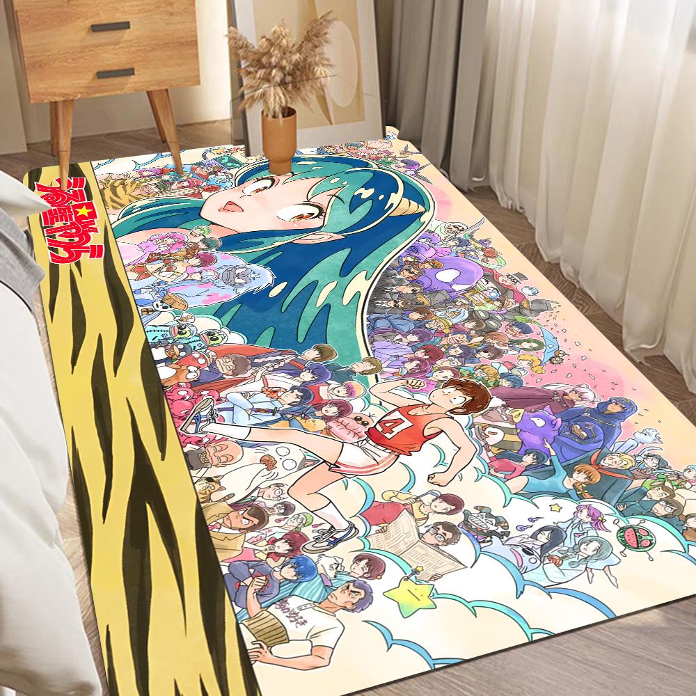 Urusei Yatsura Floor Mat Rectangle Anti-slip Home Soft Badmat Front Door Indoor Outdoor Mat Hotel Decor Mat