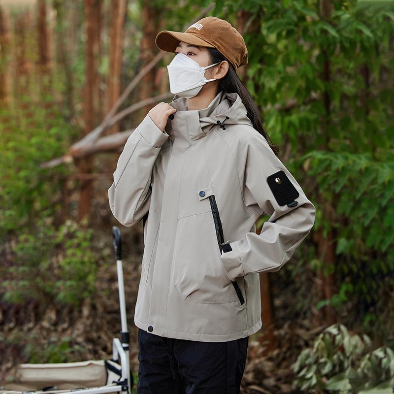 Новая куртка для активного отдыха в горном стиле на весну и осень для мужчин и женщин, однослойная куртка, ветрозащитная и водонепроницаемая куртка для альпинизма