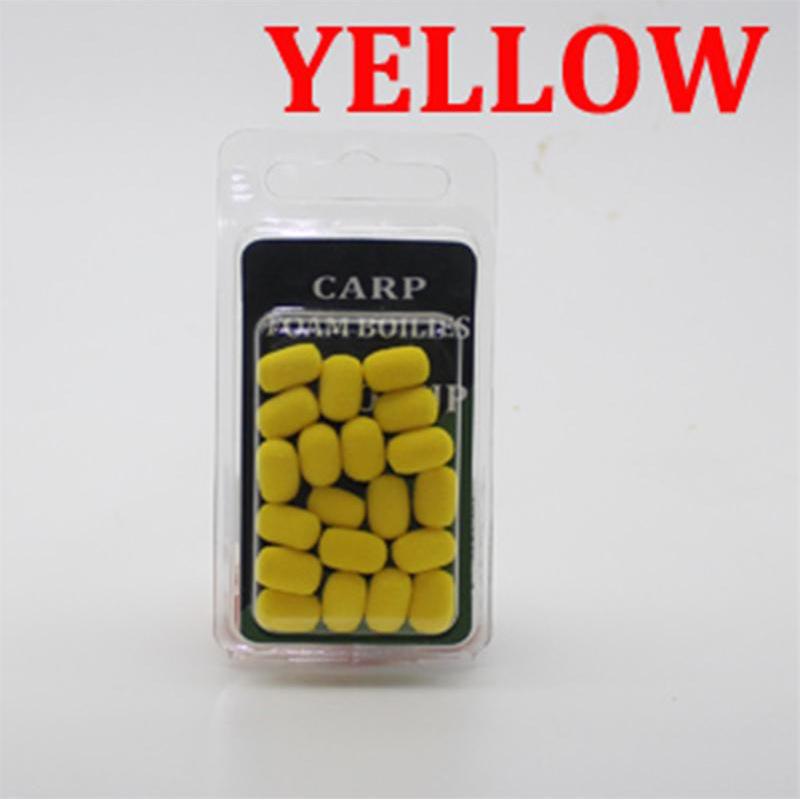 20 шт., цилиндр, приманка для ловли карпа, пена, всплывающие карповые бойлы, приманка для волос, искусственная приманка для поп-корна, метод кормушки для ловли карпа