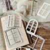 10 Pcs Laser Hollow Doors Windows Stickers Junk Journal Planner Scrapbooking Vintage Decorative DIY Craft Material Supplies