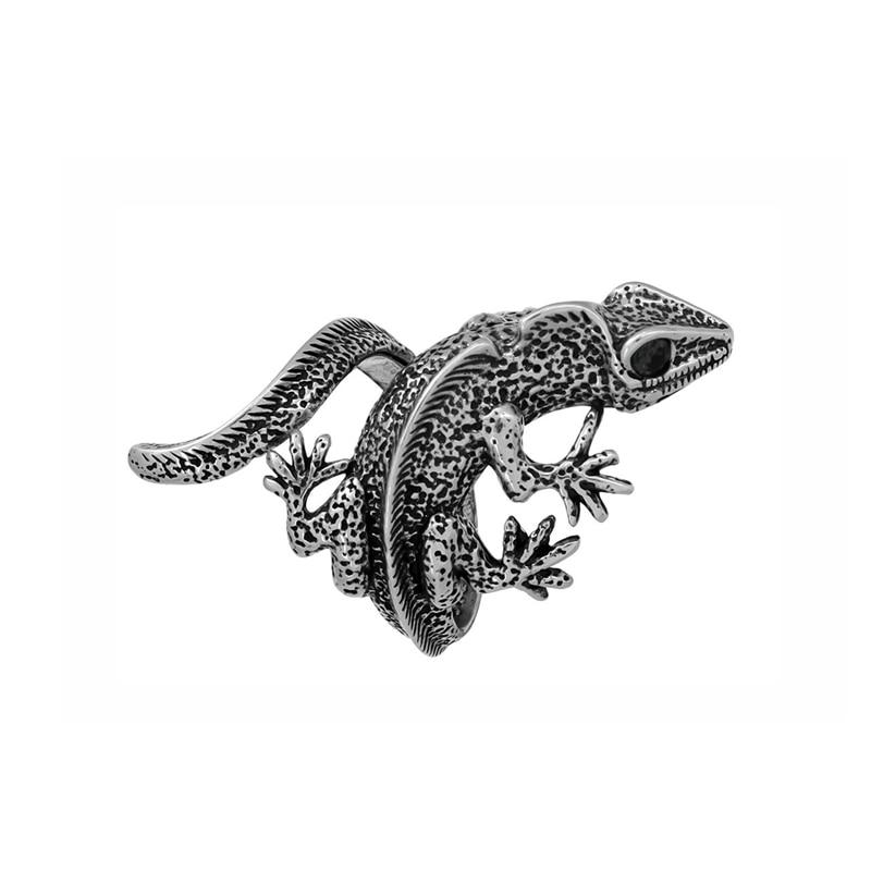 Мужское кольцо в стиле ретро-панк, скелет демона, хип-хоп, рок, локомотив, кольцо из титанового стального сплава, кольцо цвета древнего серебра, женские ювелирные изделия