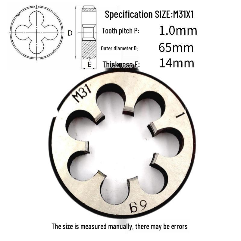 Набор круглых плашек и метчиков M31-M35 x 3.5 to 1.25, Правая и Левая Резьба