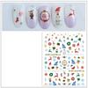 Nail Salon Santa Claus New Year Decals Manicuring Foils Christmas Nail Art Stickers Nail Decoration