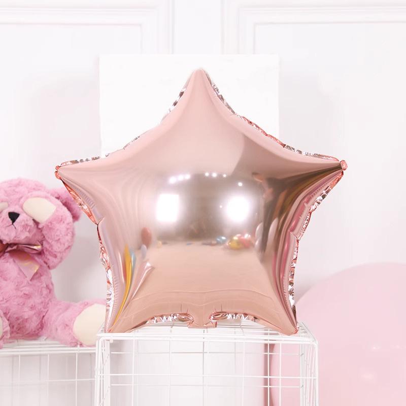 Monochrome Pentagram Aluminum Film Balloon Solid Color Shopping Mall Hotel Ktv Bar Store Scene Decoration