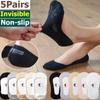 5 Pairs Women's Boat Socks Summer Breathable Comfortable Lace Invisible Socks Thin Silicone Non-Slip Boat Socks Low Socks