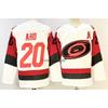 Mens Ice Hockey Jersey Team Hurricanes Vintage Style Training Uniform With Embroidered Number 20