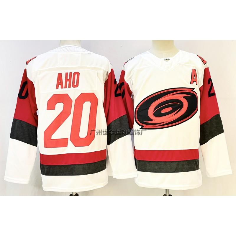 Mens Ice Hockey Jersey Team Hurricanes Vintage Style Training Uniform With Embroidered Number 20