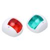 2Pcs Marine Boat Yacht Signal Light LED Navigation Bow Lamp Red Green Ship Board Light for Sailing DC 12V‑24V 3WWhite