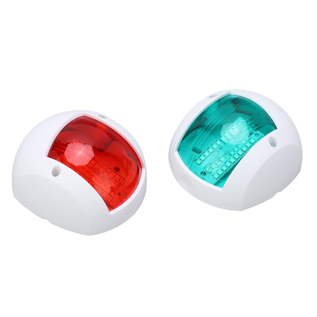 2Pcs Marine Boat Yacht Signal Light LED Navigation Bow Lamp Red Green Ship Board Light for Sailing DC 12V‑24V 3WWhite