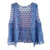Women Vest Stylish Women's Crochet Sleeveless Cardigan Lightweight Open Stitch Summer Vest Retro Knitted Outwear Coat for Daily