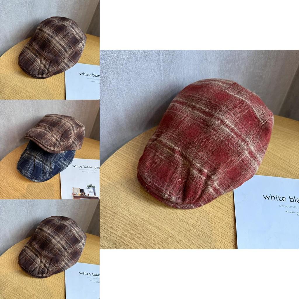 Винтажная клетчатая кепка газетчика из дышащего хлопка для женщин на весну и лето
