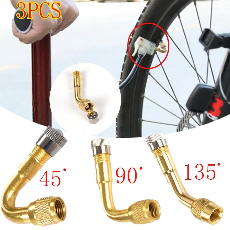Motorcycle Corner Bend Valve Adaptor For Motorcycle Tire Valve Connectors Brass Auto Pneumatic Tire Valve Expansion Accessories