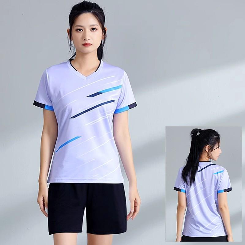 Quick Dry Badminton Shirts Pants Set Men Women Breathable Tennis Volleyball Training Team Uniforms Customizable