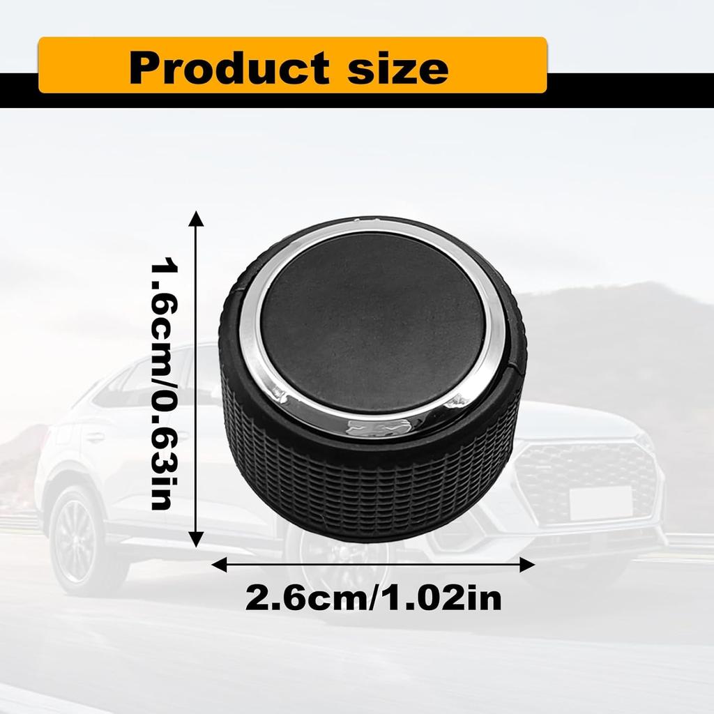 Car Rear Radio Volume Control Knob, Radio Repair Kit Replacement Button Compatible with 07-13 Chevy Tahoe Chevrolet Silverado GMC Acadia Sierra