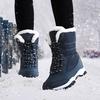 Women Boots Waterproof Heels Boots For Winter New Tren Platform Ankle Boots Keep Warm Snow Shoes Plush Outdoor Short Boots