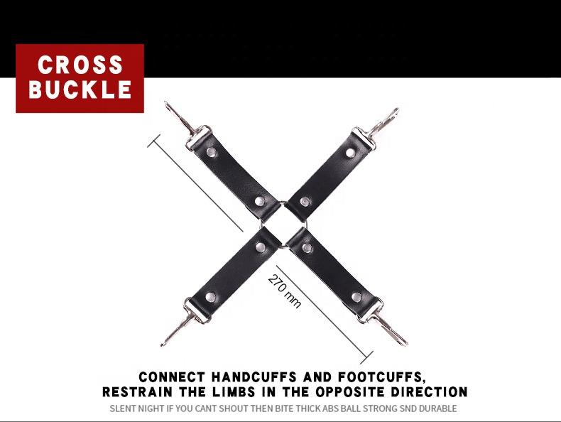 SM Products Restraints Support Customize Roleplay Leather Handcuffs Lesbian Foreplay Adult Sex Bondage BDSM Kit for Couples