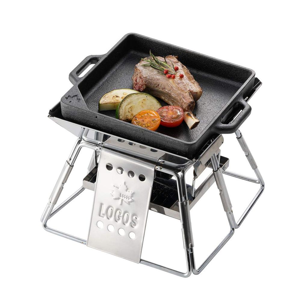 LOGOS Сковорода Iron MY Grill PAN Square 81064203 черная Ширина 20 x Глубина 16 x Высота см (ок.) 3.4